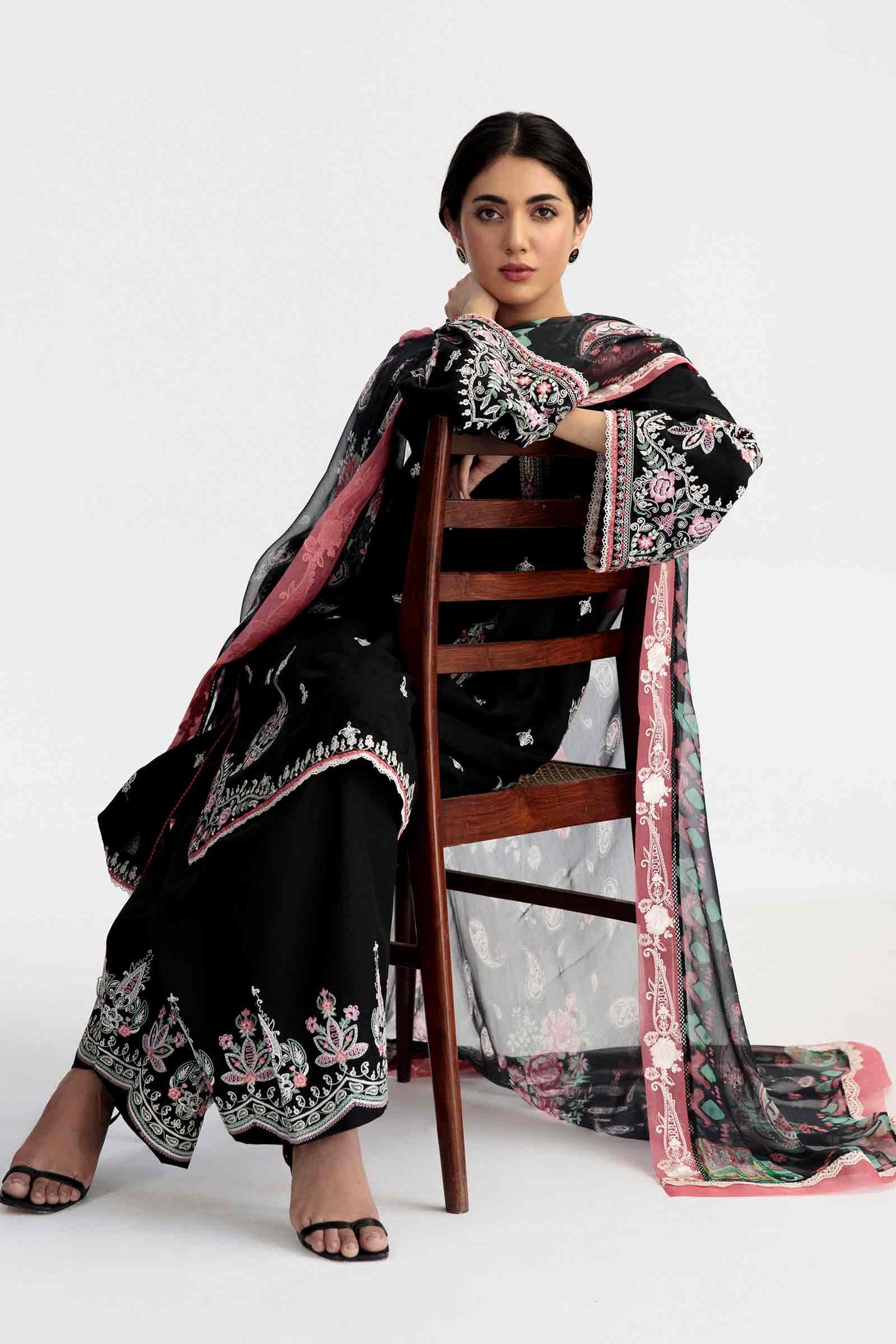 Coco by Zara Shahjahan Embroidered Lawn Suits Unstitched 3 Piece Z23-9b