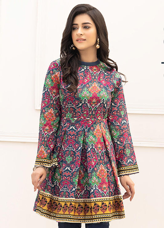 Retro by Adan's Libas Printed Lawn Stitched Kurtis ALRT D-09