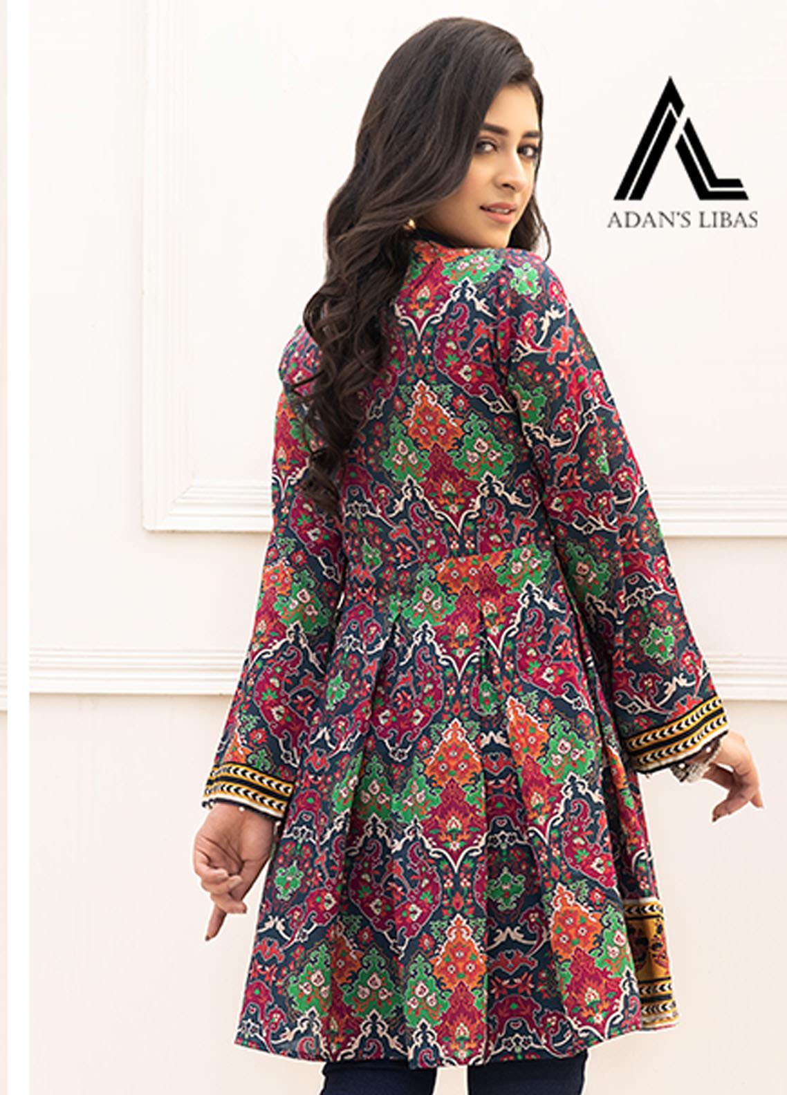 Retro by Adan's Libas Printed Lawn Stitched Kurtis ALRT D-09