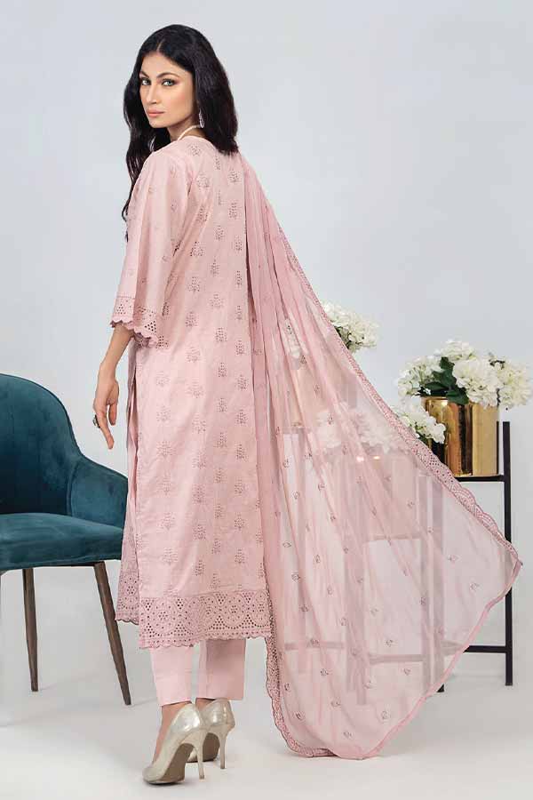 Breeze by Aalaya Embroidered Chikankari Lawn 3 piece Unstitched Dress - D09