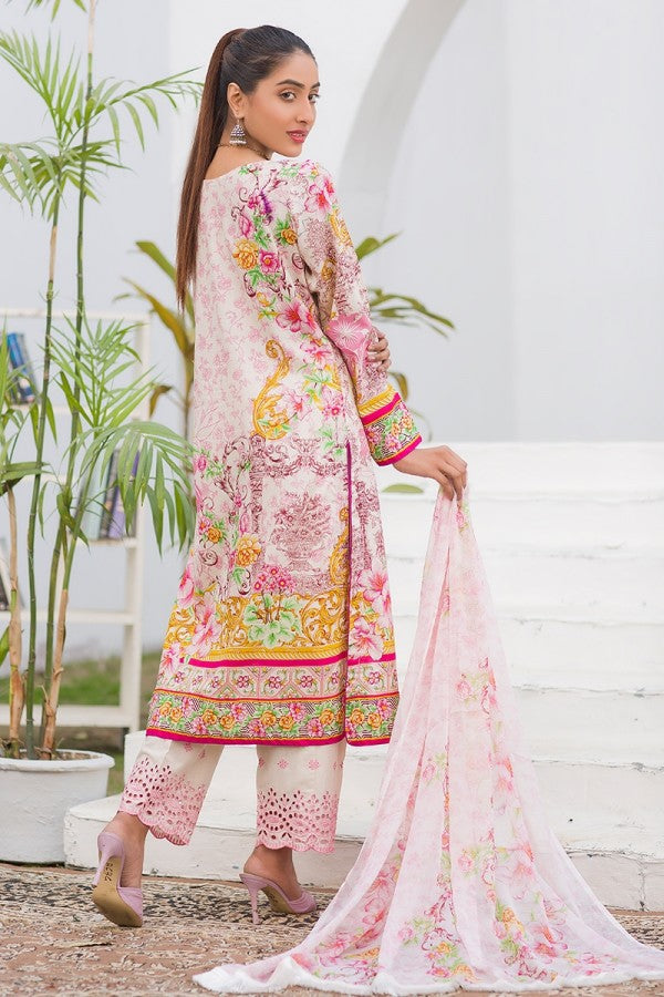 Noor Jahan Embroidered Lawn Unstitched 3 Piece Suit - SS09