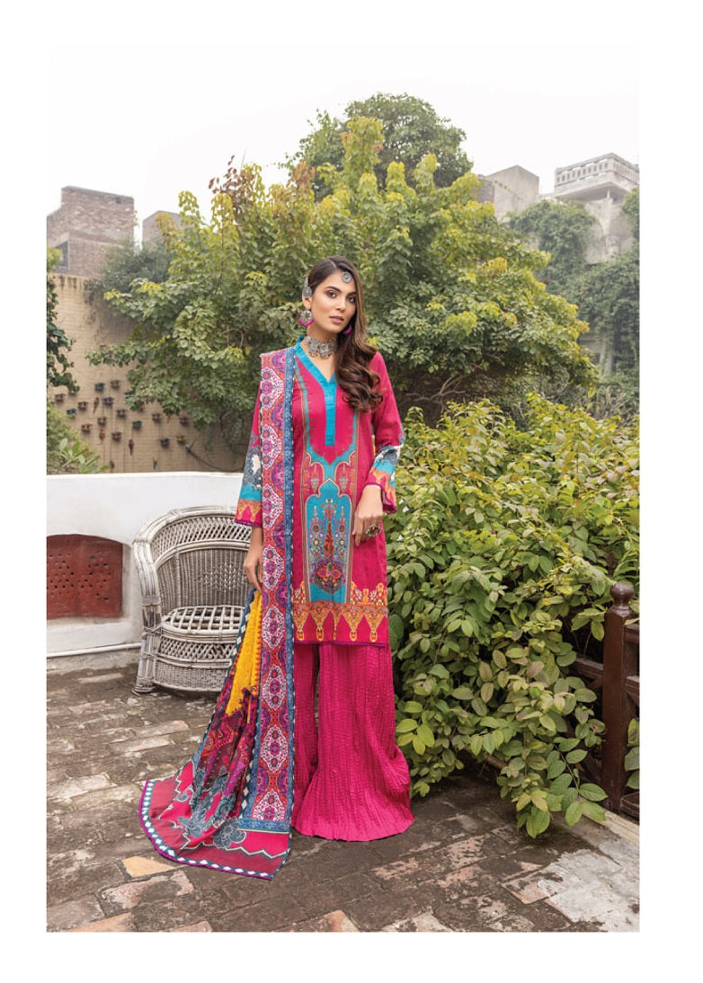 Salina By Regalia Textiles Printed Lawn Suits Unstitched 3 Piece - D 9 - Summer Collection