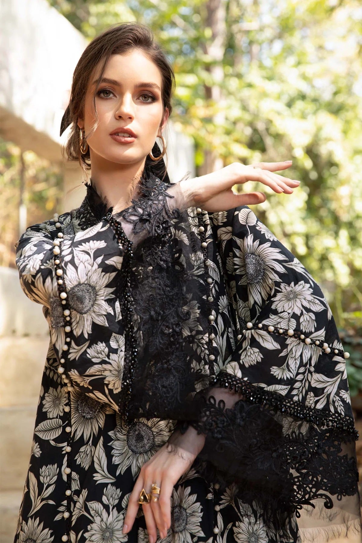 M.Prints By Maria B Embroidered Lawn Suits Unstitched 3 Piece MPT-1709-B