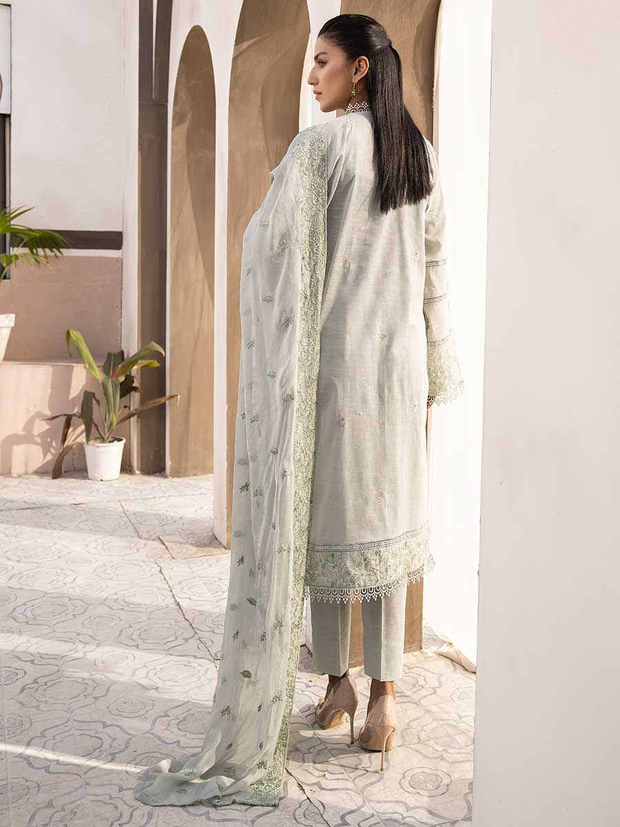 Majestic Embroidered Lawn Dress Unstitched 3pc D-09