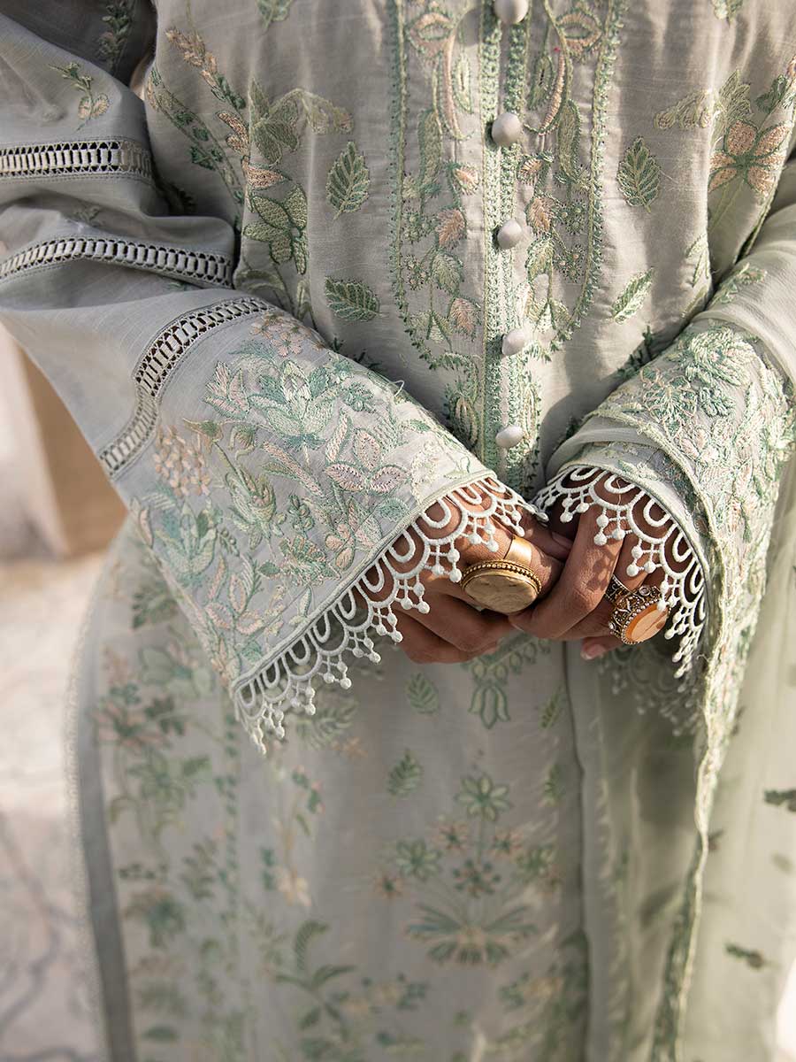Majestic Embroidered Lawn Dress Unstitched 3pc D-09