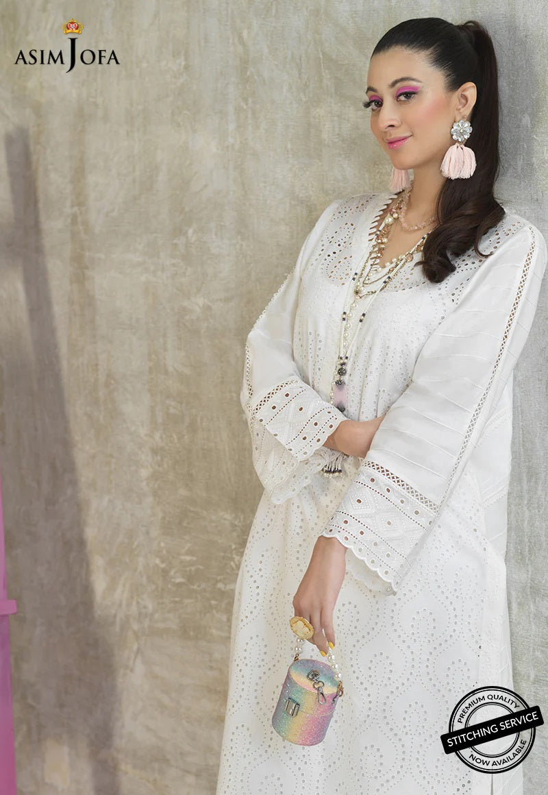 AJ Essentials by Asim Jofa Embroidered Cotton Suits Unstitched 2 Piece AJES-06