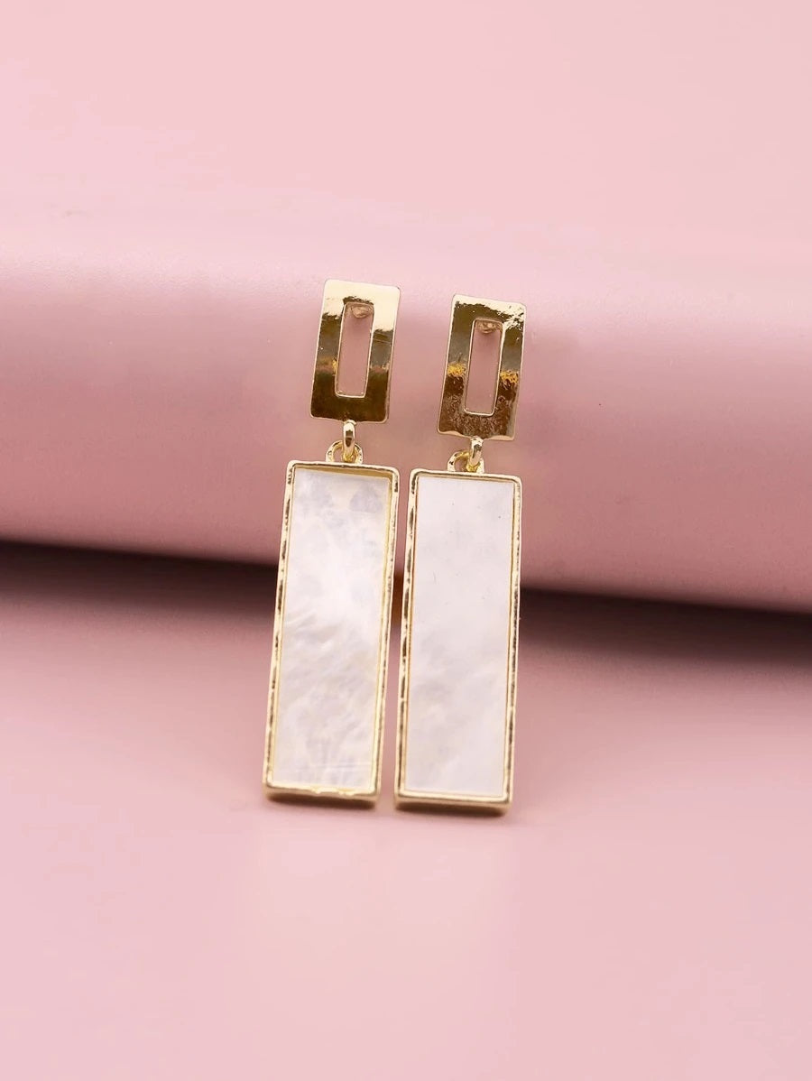 Geometric Drop Earrings - HDJ 044