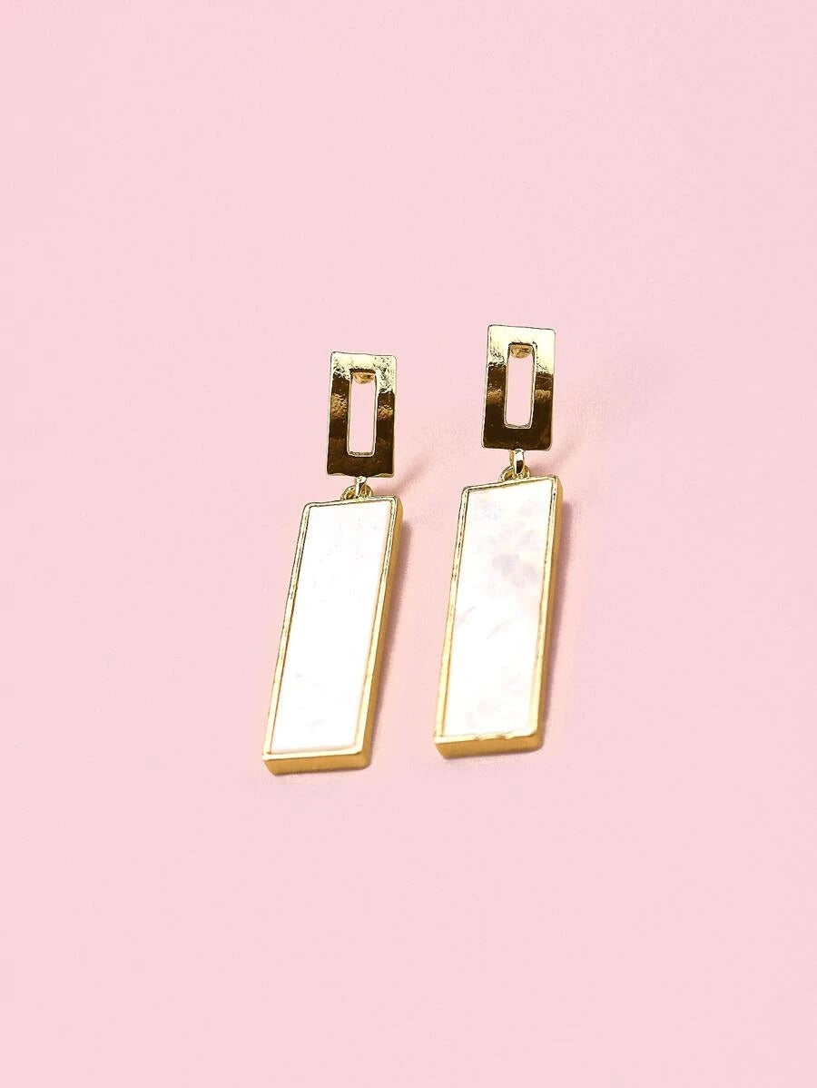 Geometric Drop Earrings - HDJ 044