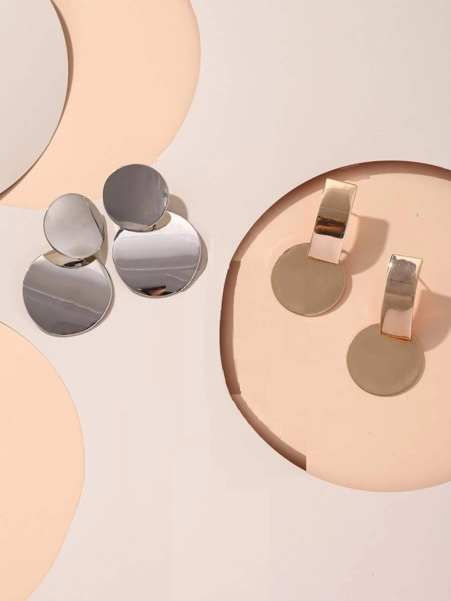 Round Shape Drop Earrings - HDJ 056
