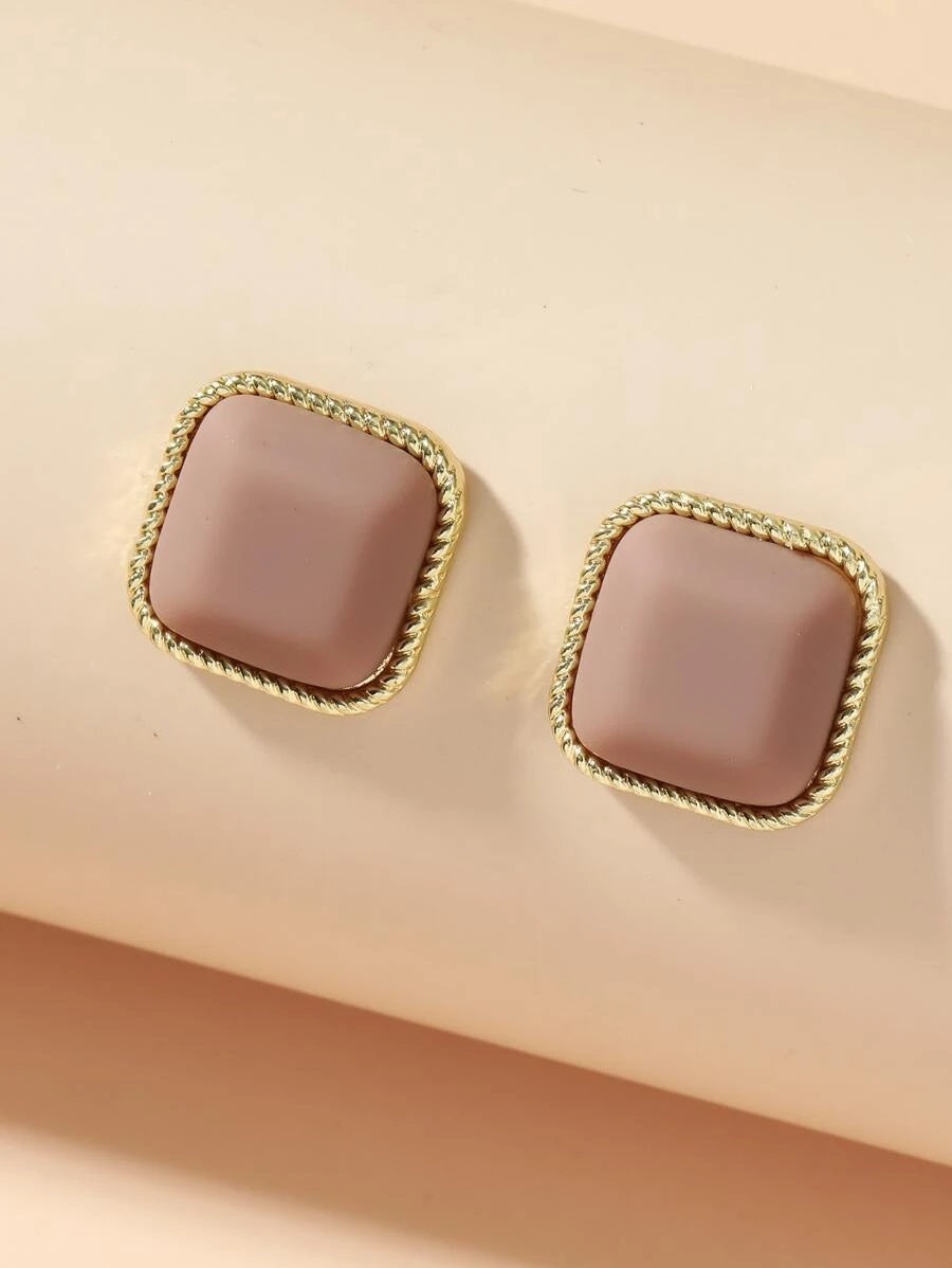 Geometric Stylish Stud Earrings - HDJ 082