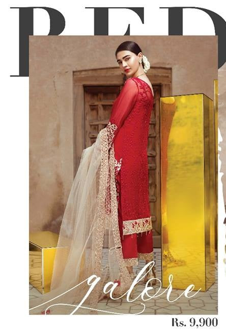 Serene Premium Embroidered Chiffon Unstitched 3 Piece Suit – 06