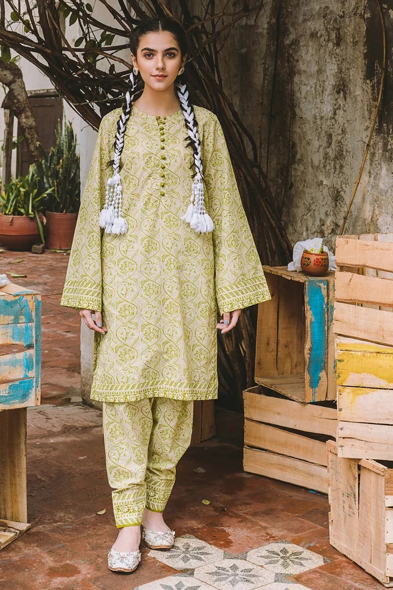 Vintage Garden by Gul Ahmed Printed Lawn Shirt - SL 820 Printed Kurti