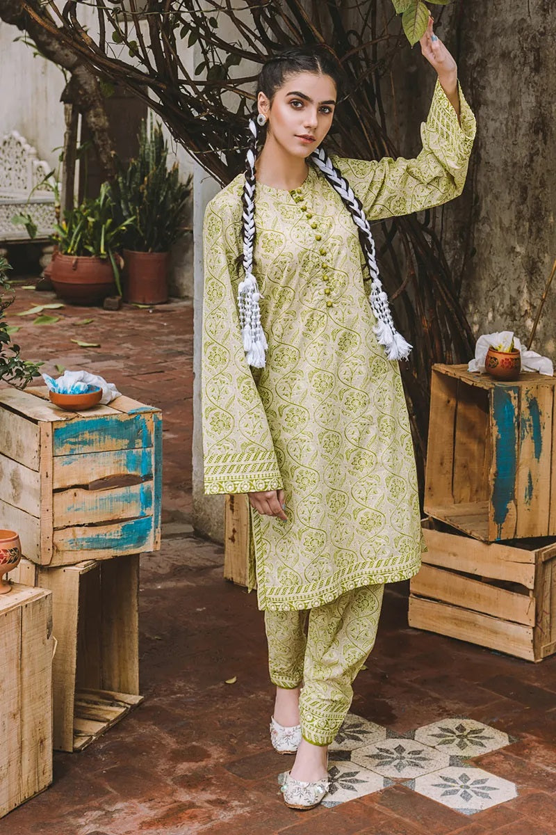 Vintage Garden by Gul Ahmed Printed Lawn Shirt - SL 820 Printed Kurti