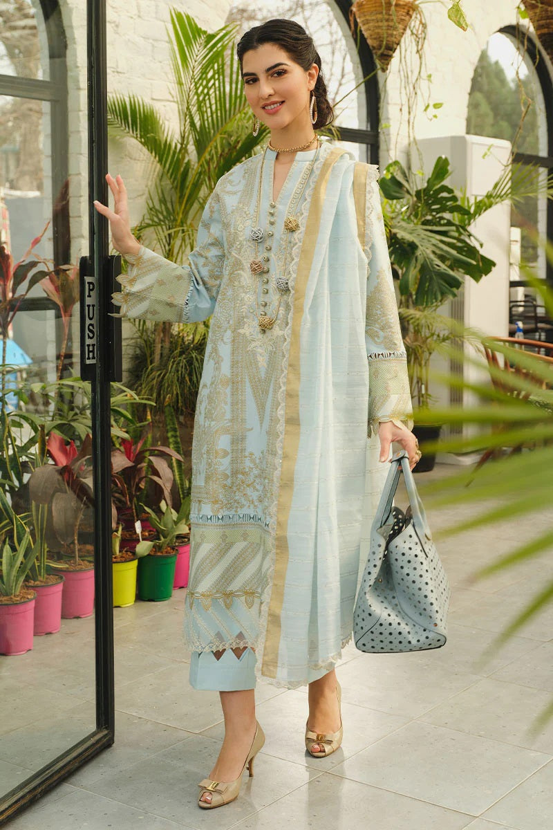 Lifestyle By Rang Rasiya Embroidered Lawn Suits Unstitched 3 Piece RRLSD-10 LUNA