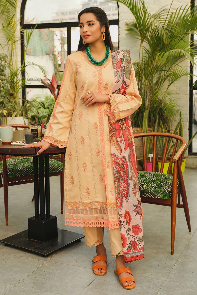 Lifestyle By Rang Rasiya Embroidered Lawn Suits Unstitched 3 Piece RRLSD-5 Aria