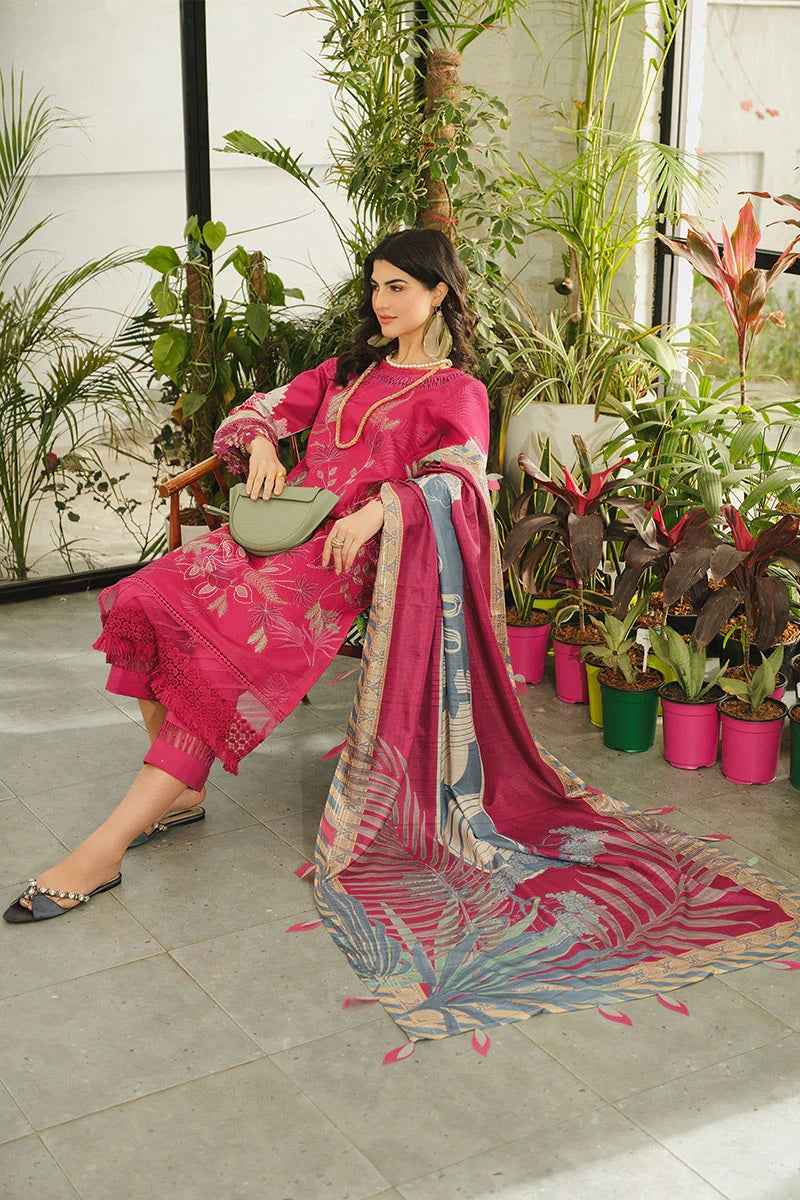 Lifestyle By Rang Rasiya Embroidered Lawn Suits Unstitched 3 Piece RRLSD-8 Ivy