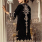 Anaya Luxury Embroidered Velvet Unstitched 2 Piece Suit - 04 MIDNIGHT