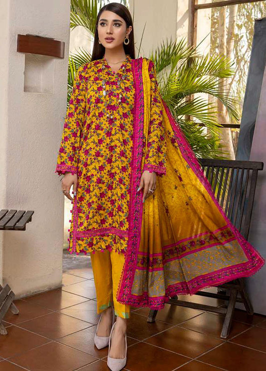 Monsoon Bahar By Al Zohaib Printed Lawn Suits Unstitched 3 Piece - 2C - Summer Collection