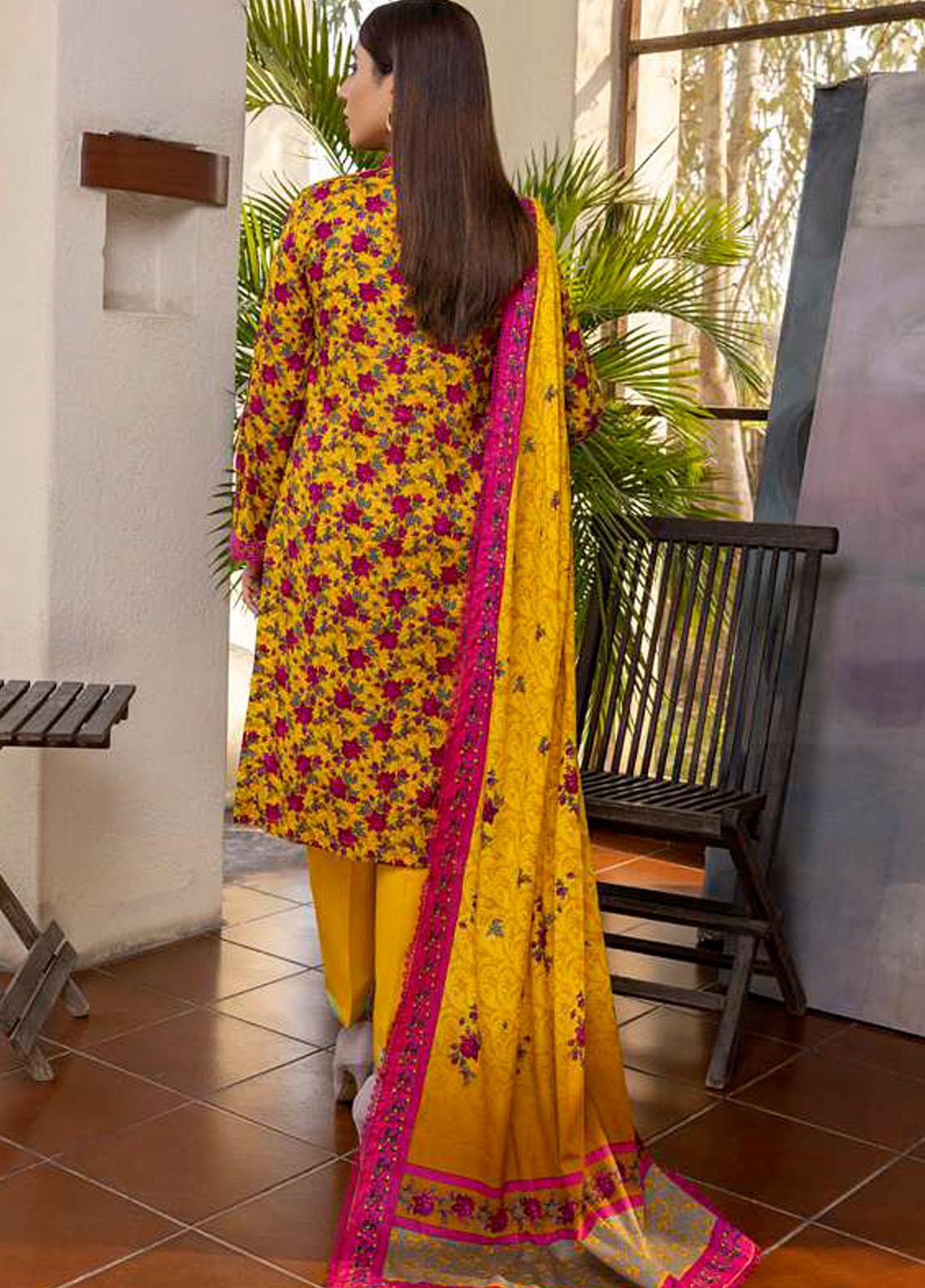 Monsoon Bahar By Al Zohaib Printed Lawn Suits Unstitched 3 Piece - 2C - Summer Collection