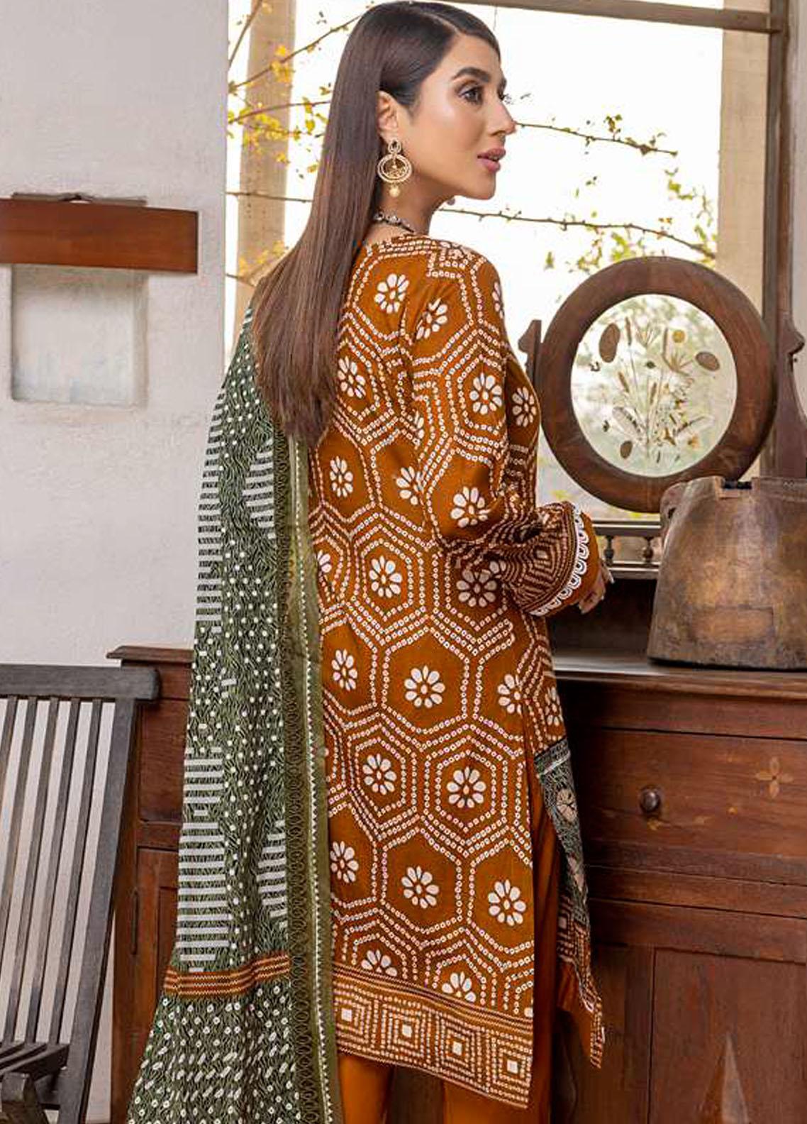 Monsoon Bahar By Al Zohaib Printed Lawn Suits Unstitched 3 Piece - 4B - Summer Collection