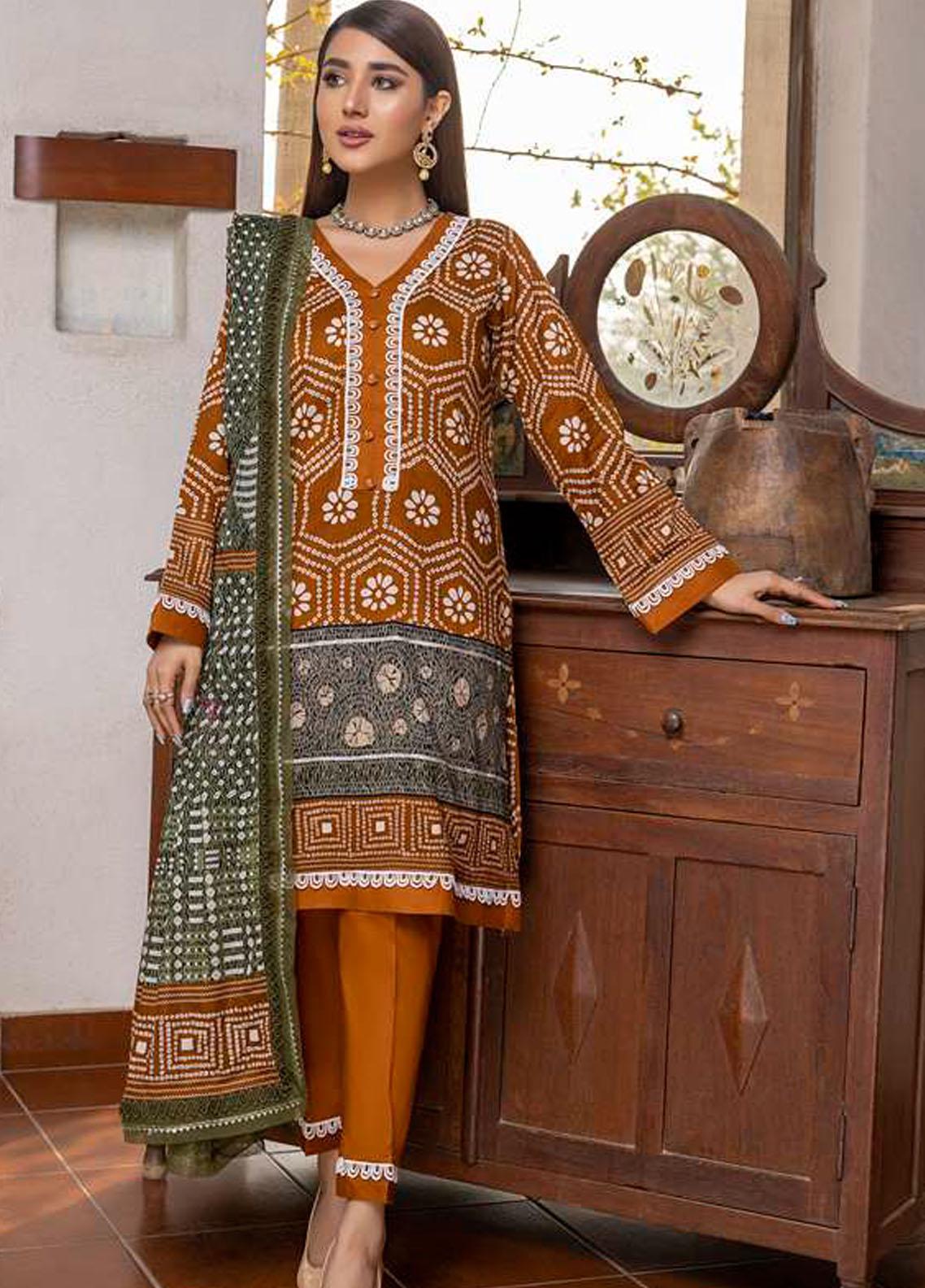 Monsoon Bahar By Al Zohaib Printed Lawn Suits Unstitched 3 Piece - 4B - Summer Collection