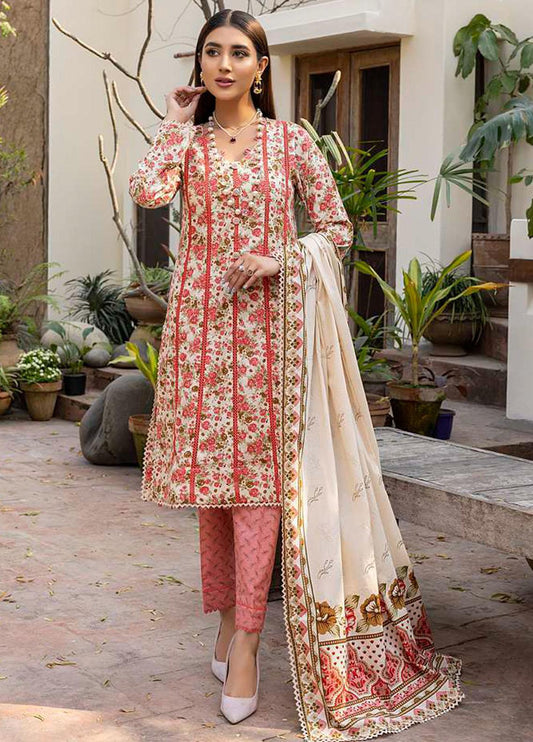 Monsoon Bahar By Al Zohaib Printed Lawn Suits Unstitched 3 Piece - 5C - Summer Collection