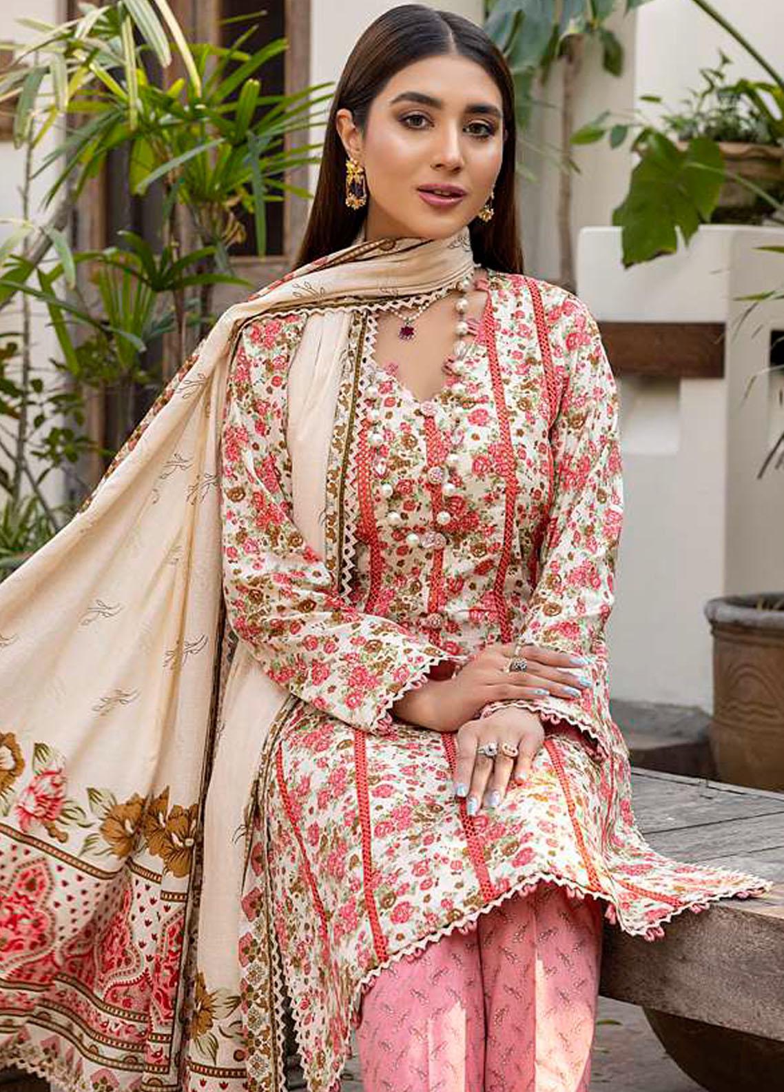 Monsoon Bahar By Al Zohaib Printed Lawn Suits Unstitched 3 Piece - 5C - Summer Collection