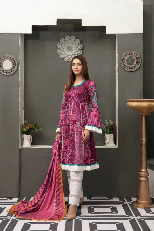 Luxuriant by Tawakkal Fabrics Chunri Printed Lawn Unstitched 2 Piece - D 2036-B