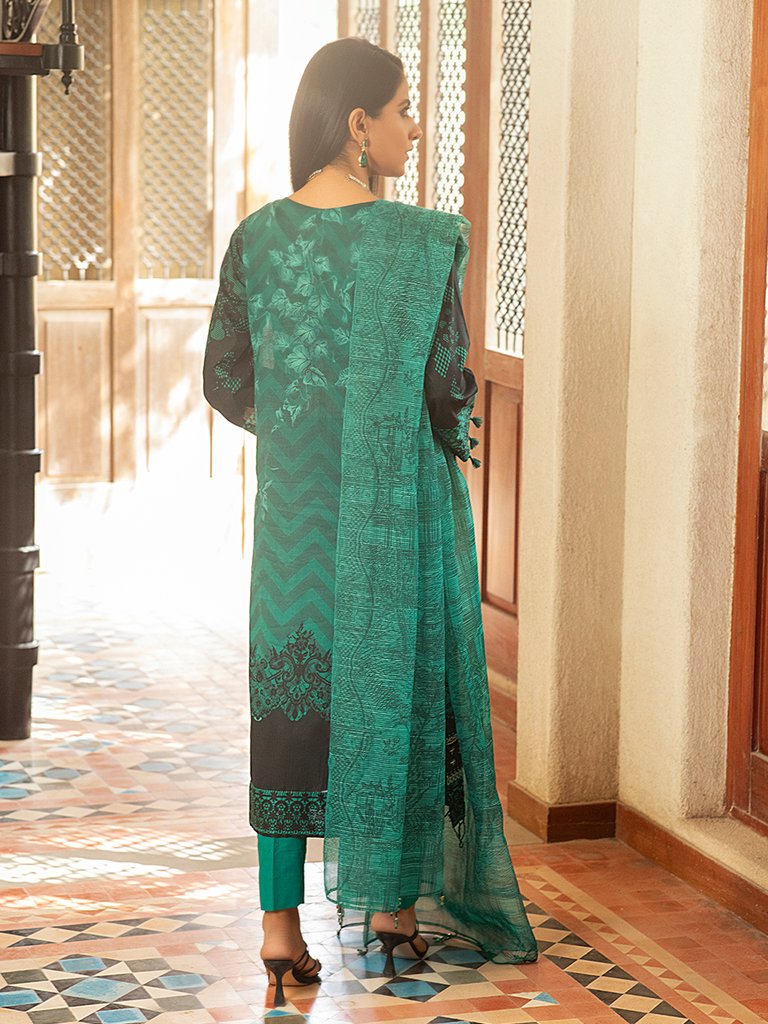 Salitex Estela Embroidered Lawn Unstitched 3 Piece Suit - WK 679 B