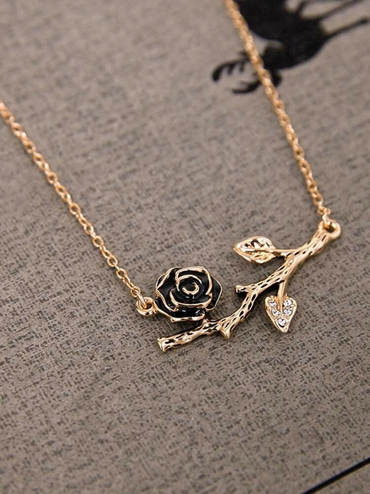 Pendant Necklace & Hoop Earrings- HDJ 019