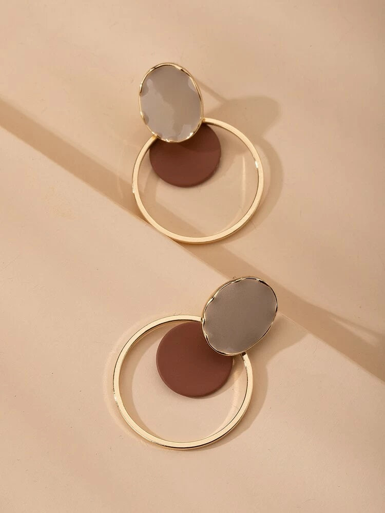 Contras Color Drop Earrings - HDJ 025