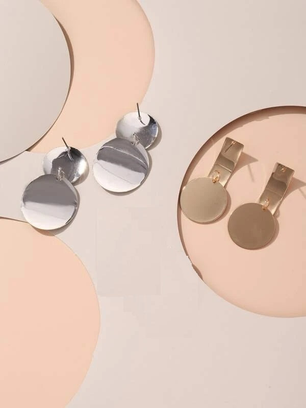 Round Shape Drop Earrings - HDJ 056