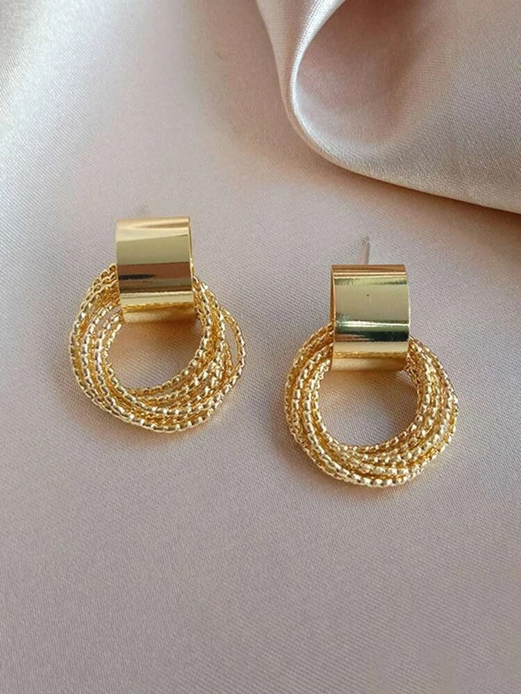 Stylish Circle Design Earrings - HDJ 008