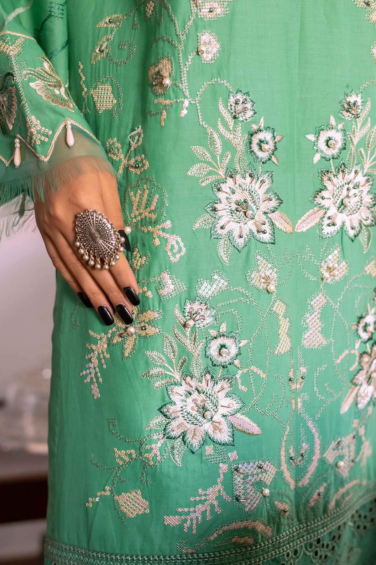 Maya By Nureh Embroidered Lawn Suits Unstitched 3 Piece NS-36 - Summer Collection