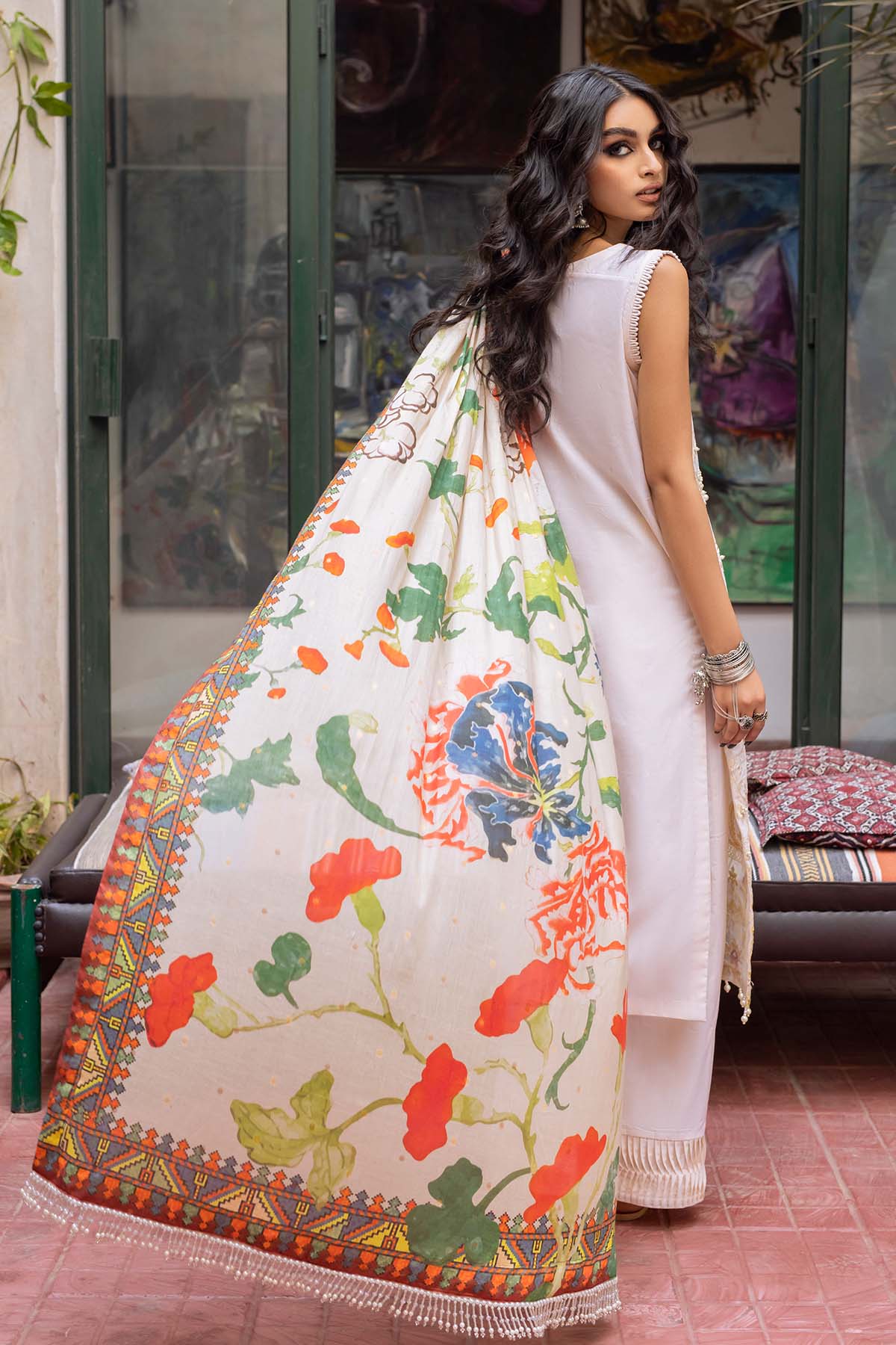 Maya By Nureh Embroidered Lawn Suits Unstitched 3 Piece NS-37 - Summer Collection