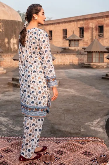 Gul Ahmed Digital Printed Lawn Unstitched 1 piece Shirt - SL 785 Vintage Garden