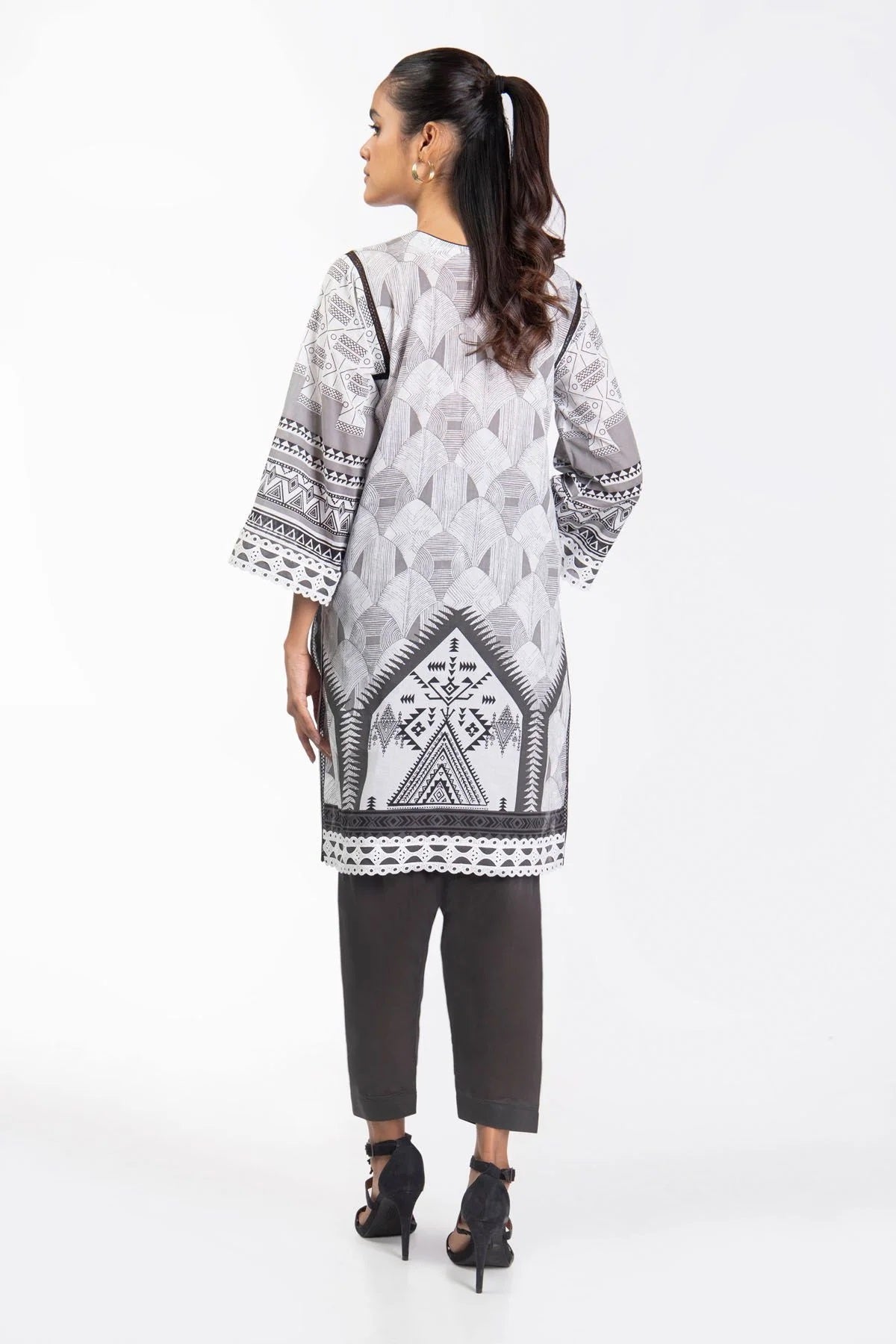 Al Karam Printed Lawn Suits Unstitched 2 Piece SS-06-22-2-White - Summer Collection