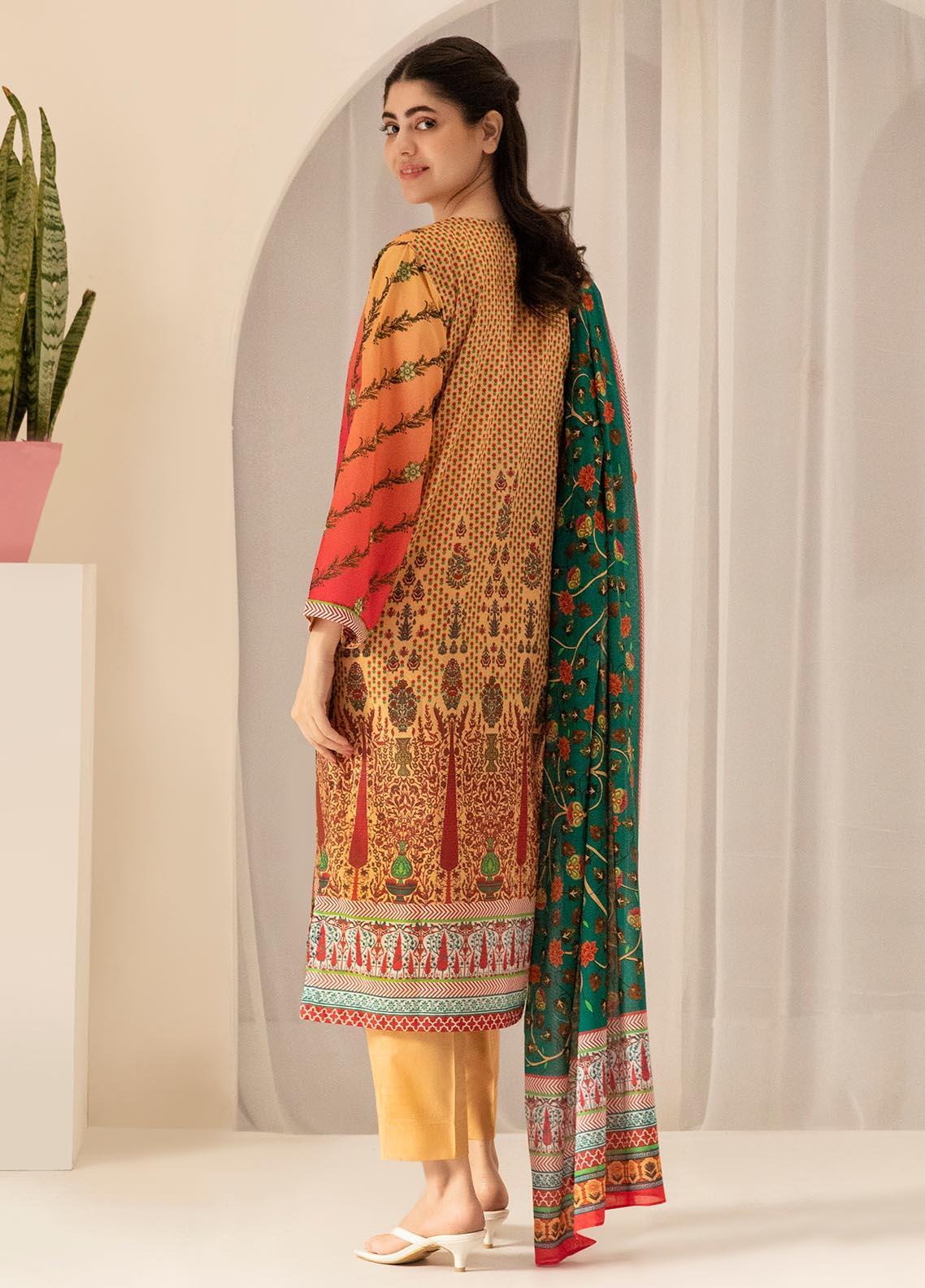 Zellbury Printed Lawn Suits Unstitched 3 Piece - ZWUSC321758