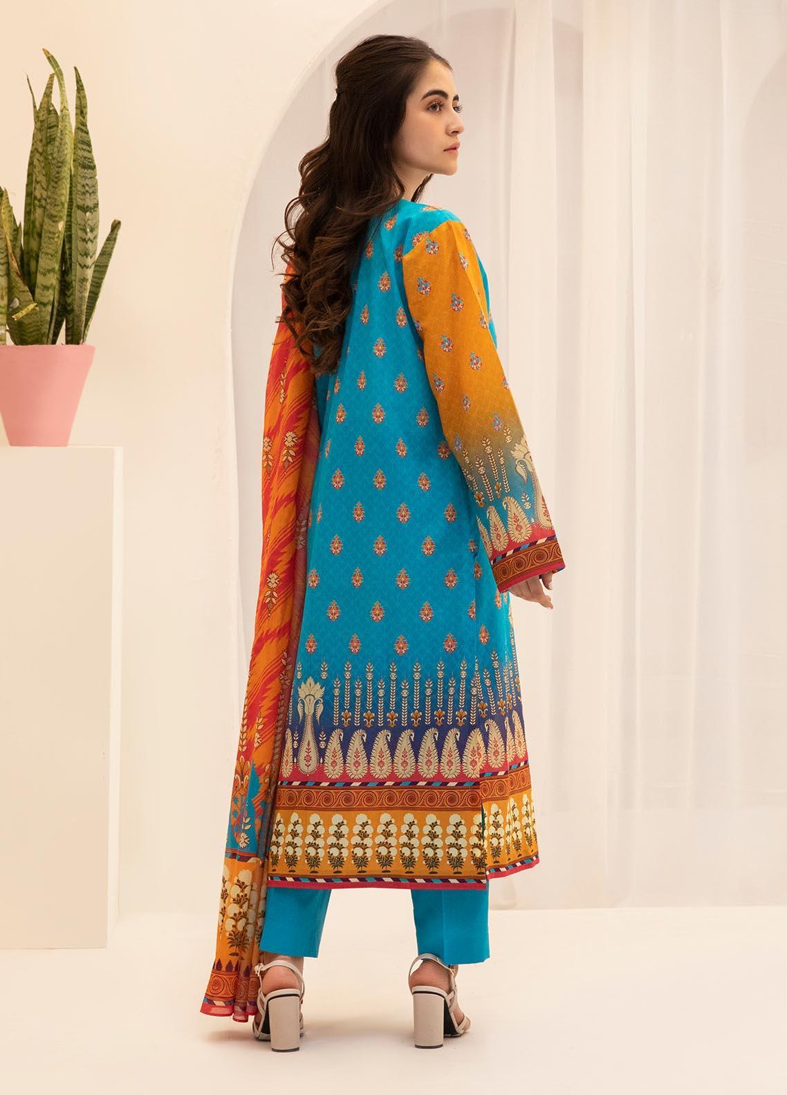 Zellbury Printed Lawn Suits Unstitched 3 Piece - ZWUSC321763