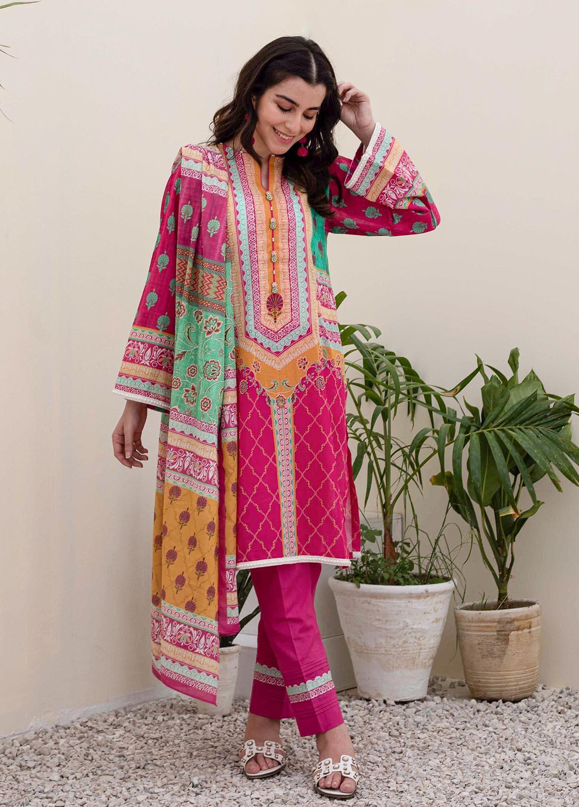 Zellbury Printed Lawn Suits Unstitched 3 Piece - ZWUSC321929