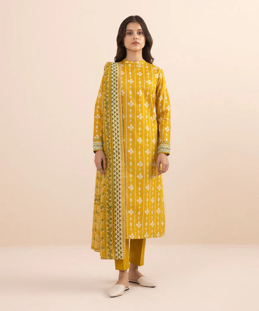 Sapphire Day to Day Mid Summer Printed Lawn 3 Piece Unstitched Dress - U3P-DY24D1-7