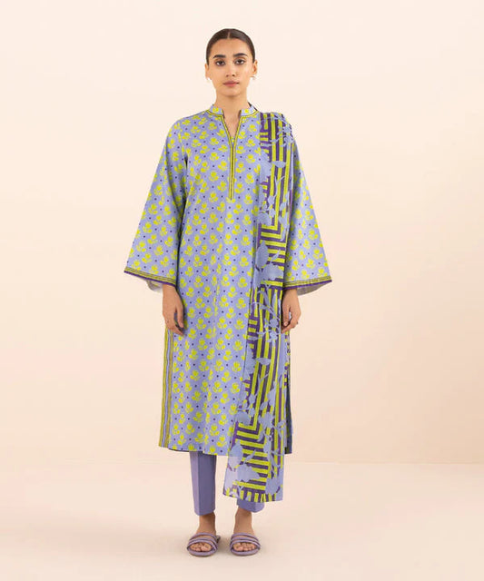 Sapphire Day to Day Mid Summer Printed Lawn 3 Piece Unstitched Dress - U3P-DY24D1-19