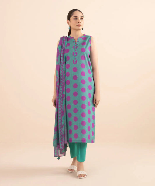 Sapphire Day to Day Mid Summer Printed Lawn 3 Piece Unstitched Dress - U3P-DY24D1-35