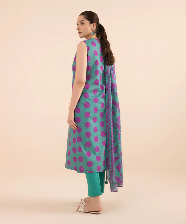 Sapphire Day to Day Mid Summer Printed Lawn 3 Piece Unstitched Dress - U3P-DY24D1-35