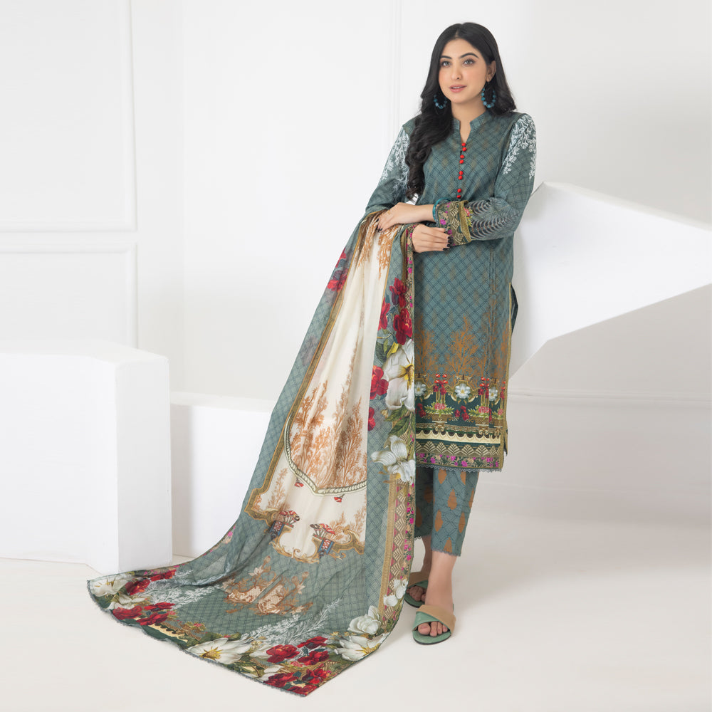 Salina Digital Printed Lawn Special Edition 3 Pcs Unstitched - SPLSE-D10