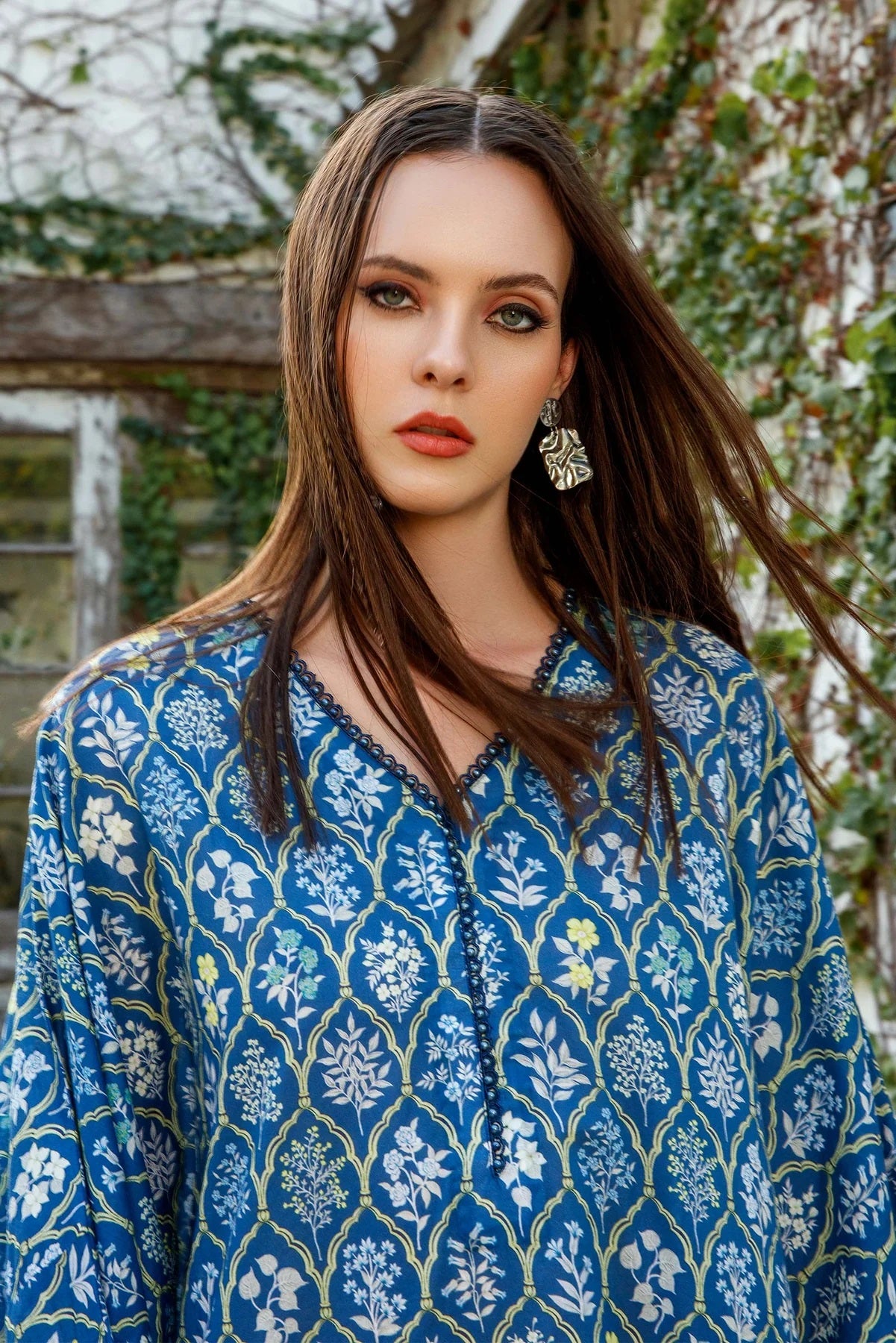 M Basics By Maria B Printed Lawn Shirt Unstitched 1 Piece MB-US23 103-A