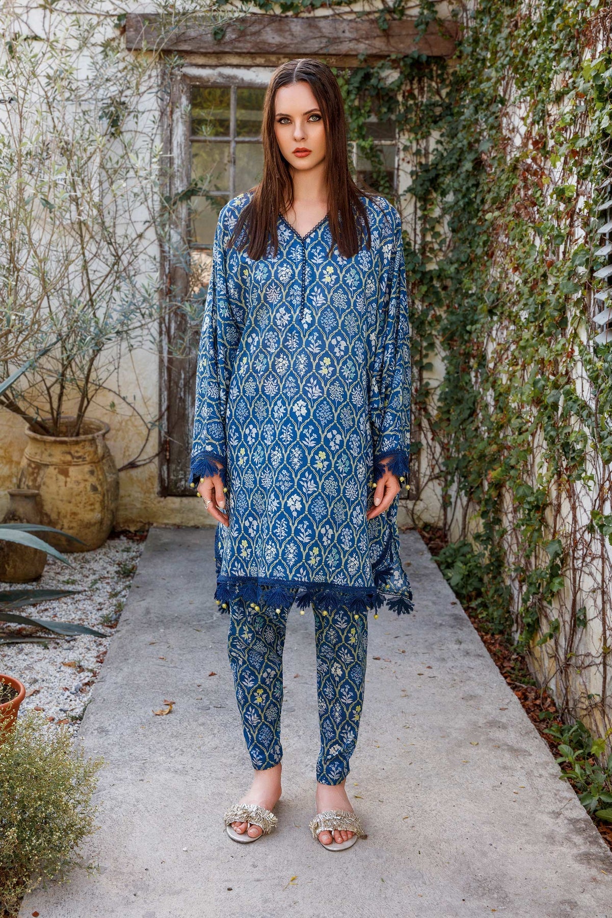 M Basics By Maria B Printed Lawn Shirt Unstitched 1 Piece MB-US23 103-A