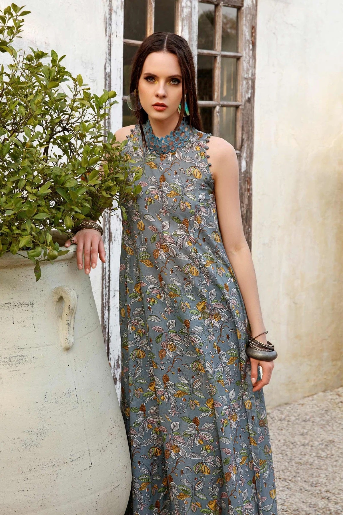 M Basics By Maria B Printed Lawn Shirt Unstitched 1 Piece MB-US23 105-A
