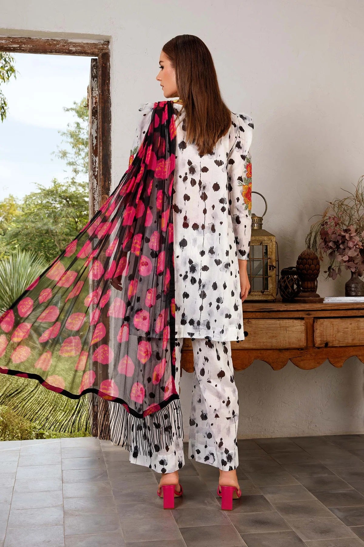 M Basics By Maria B Embroidered Lawn Suits Unstitched 2 Piece MB-US23 106-A