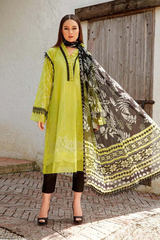 M Basics By Maria B Embroidered Lawn Suits Unstitched 2 Piece MB-US23 107-A